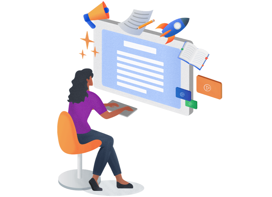 Illustration of all functions of a research repository