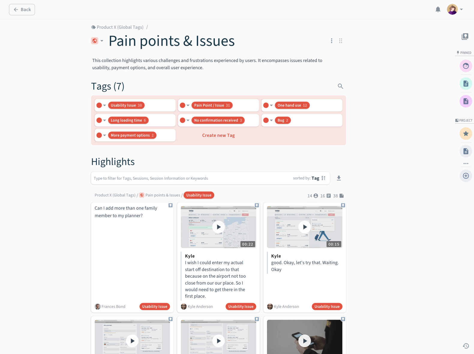 Screenshot showing a highlight suggestion